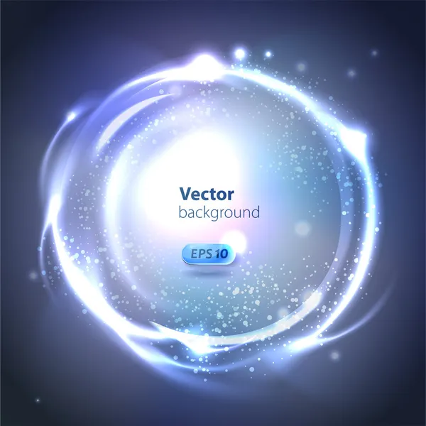 Vector Glossy Sphere. Abstract Background — Stock Vector