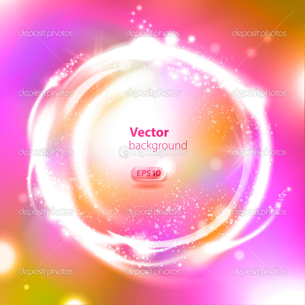 Vector Glossy Sphere. Abstract Background