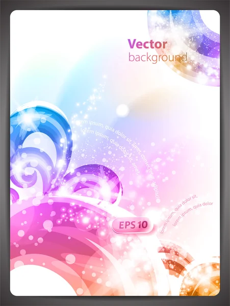 Abstraktní vektorové pozadí s barevné víry. — Stockový vektor