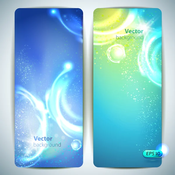 Conjunto de banners vetoriais abstratos . — Vetor de Stock