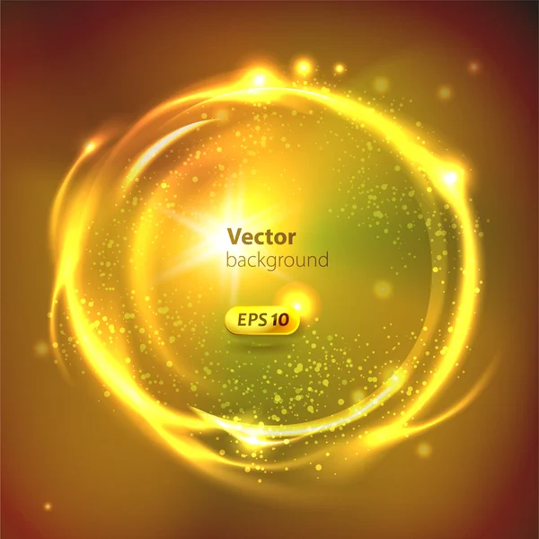 Vector Glossy Sphere. Abstract Background — Stock Vector