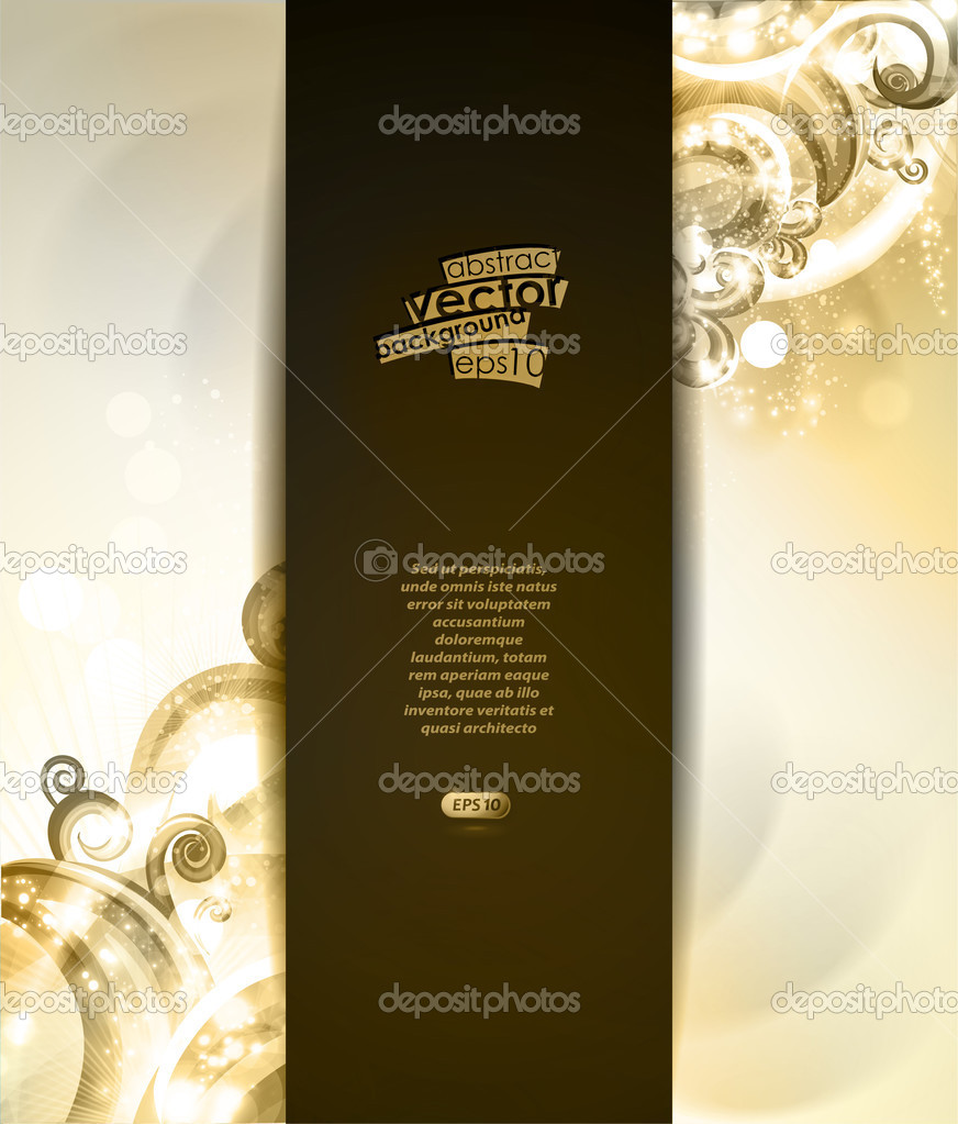 Abstract background with vector design elements. Brochure cover