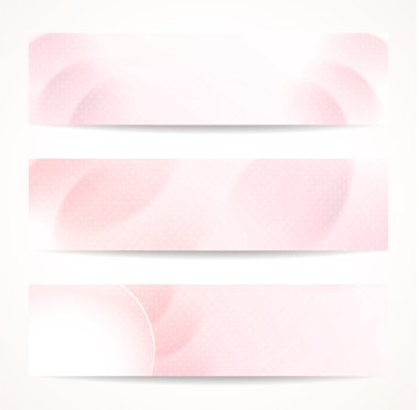 soyut pembe üstbilgi veya afiş kümesi.