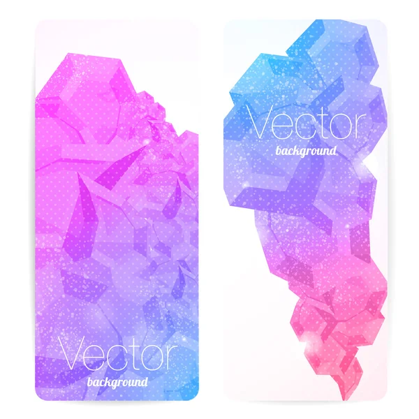 Conjunto de banners vetoriais abstratos . — Vetor de Stock