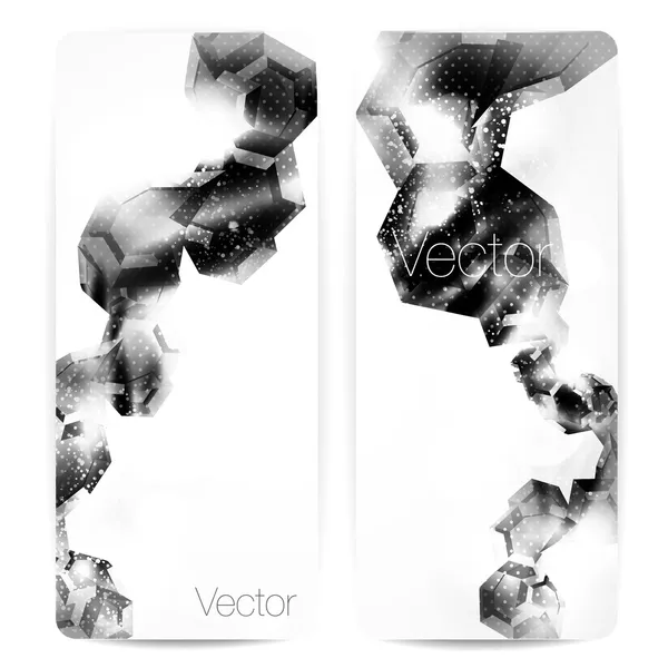 Abstracte moderne banners voor zakelijke futuristisch design, eps10 vectorillustratie — Stockvector