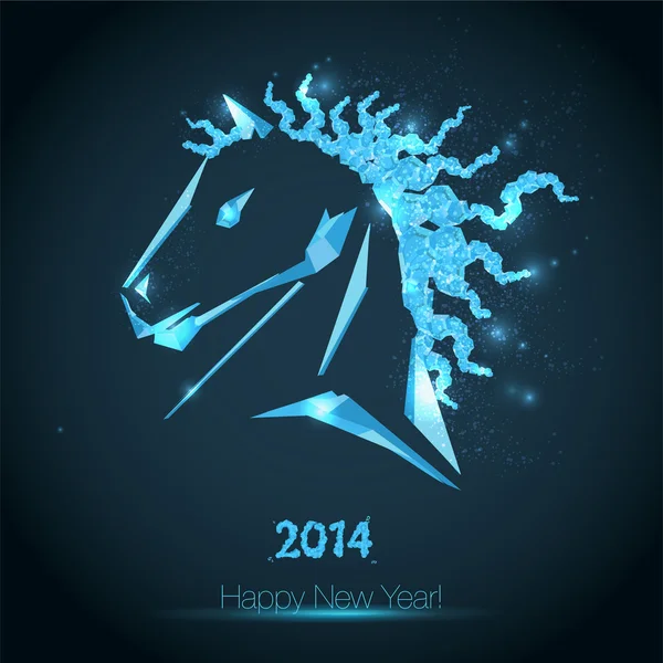 Happy new year 2014. — Stock Vector