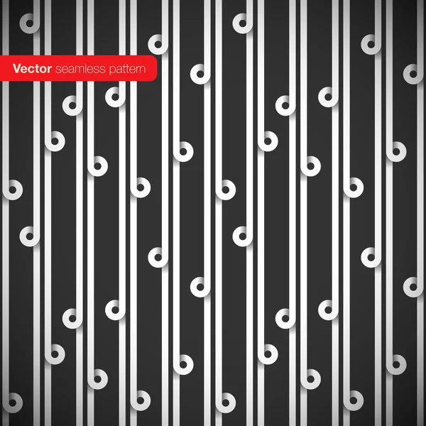 Lines and loops pattern — Stock Vector