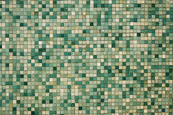 Liten grön mosaik kakel liten grön mosaikkakel — Stockfoto