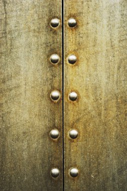 Grunge metal perçinler ve dikiş