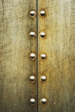 Grunge metal perçinler ve dikiş