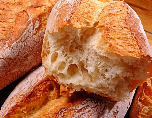 Pane croccante croccante bianco — Foto Stock