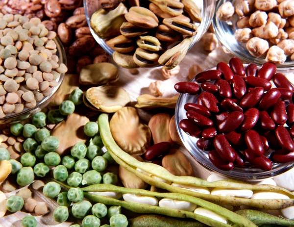 Assortment of dried legumes — Stock Photo, Image