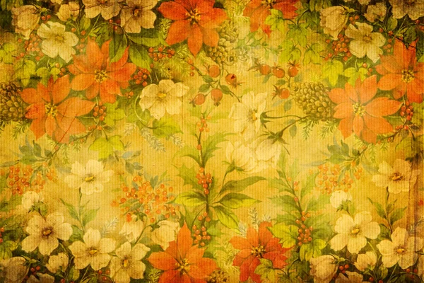 Floral textile weave texture — Stock Photo, Image