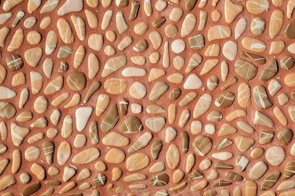 Waterworn cololurful pebble background — Stock Photo, Image