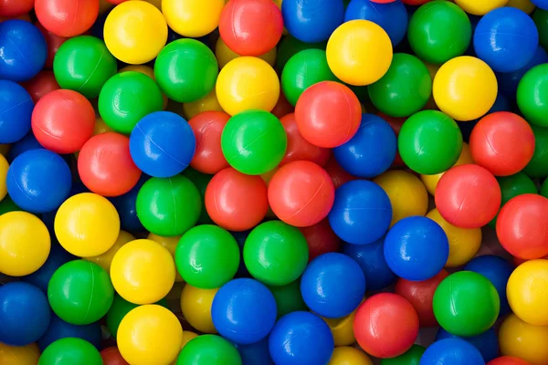 Colourful rainbow coloured balls — Stock Photo, Image