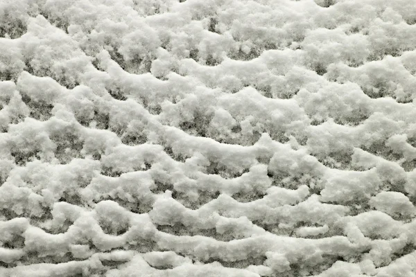 Pretty pattern formed by winter snow — Stock Photo, Image