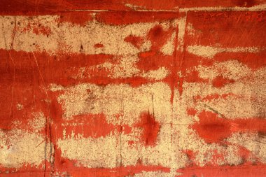 eski yıpranmış kırmızı boyalı duvar