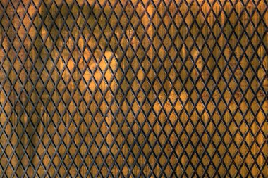 elmas desenli metal kafes