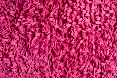Long shaggy pink carpet pile clipart