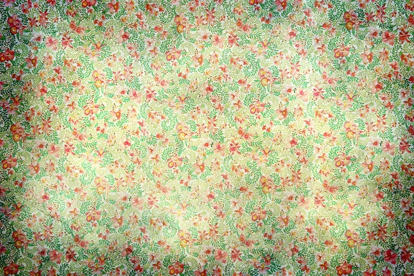 Grungy desbotada floral vintage papel de parede — Fotografia de Stock