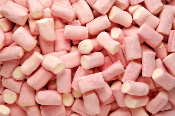 Růžové a bílé marshmallows — Stock fotografie