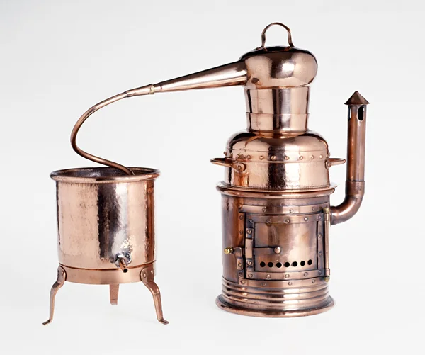 Vintage silver alembic — Stock Photo, Image