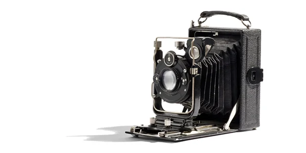 Velho vintage fole câmera — Fotografia de Stock