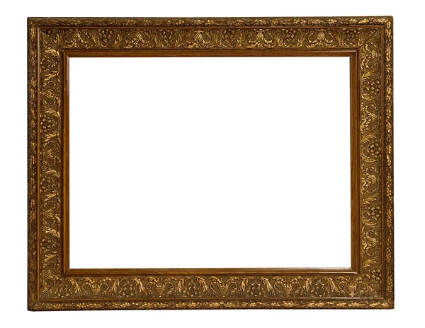 Old gilded gold picture frame — Stock Photo, Image
