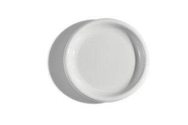 boş düz beyaz tabak