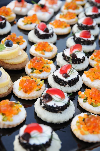 Display of colourful appetizers — Stock Photo, Image