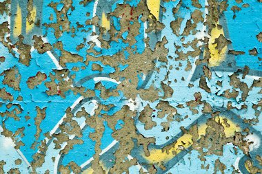 Peeling grungy grafiti