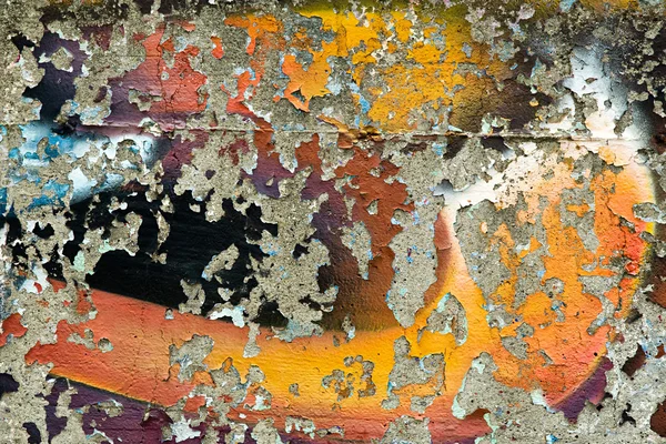 Grunge peeling graffiti — Stock Fotó