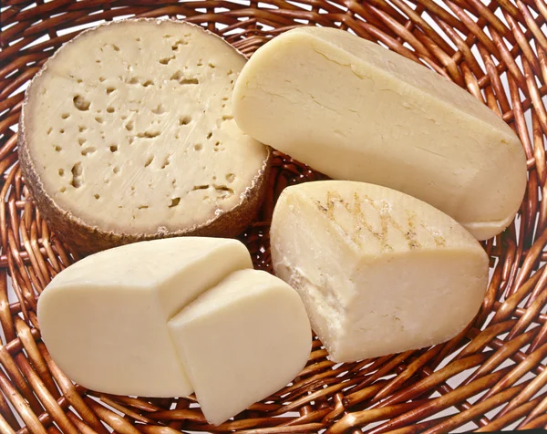 Cheese basket — Stock Photo, Image