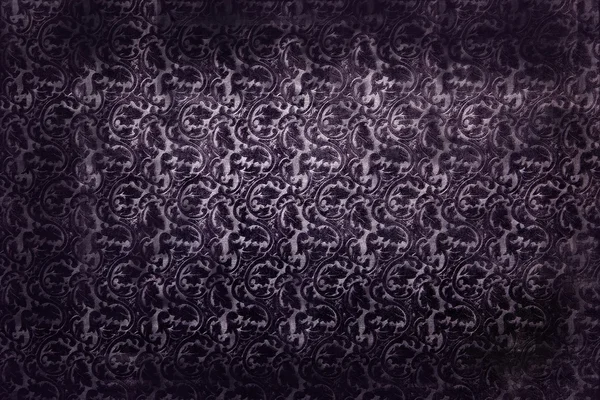 繰り返し葉状パターンと織物テクスチャ — ストック写真