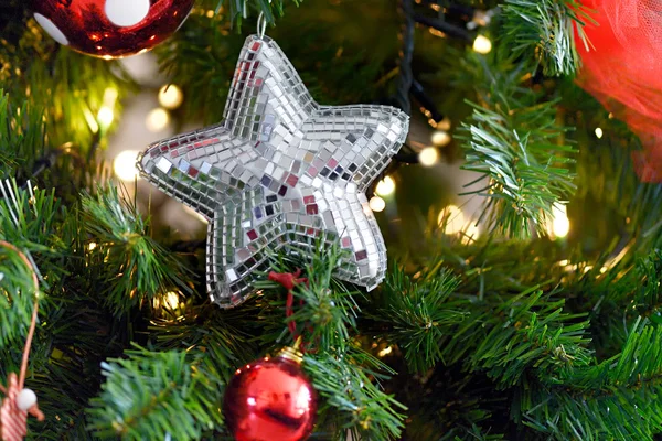 Estrella de Navidad salpicada — Foto de Stock