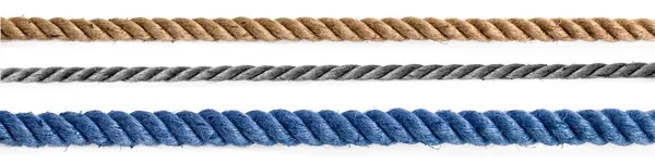 Three different ropes — Stock Photo, Image