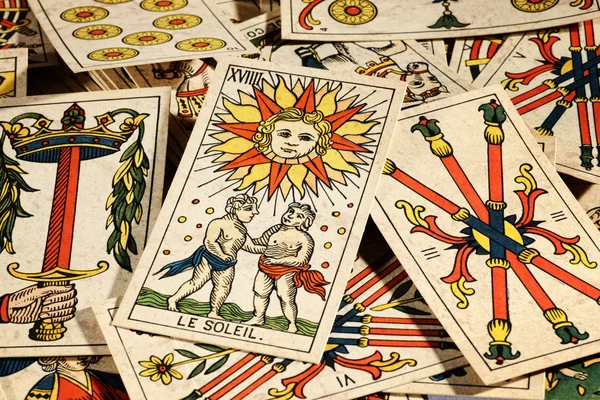 Jeu de cartes de tarot — Photo