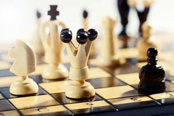 Strategi och taktik i ett parti schack — Stockfoto