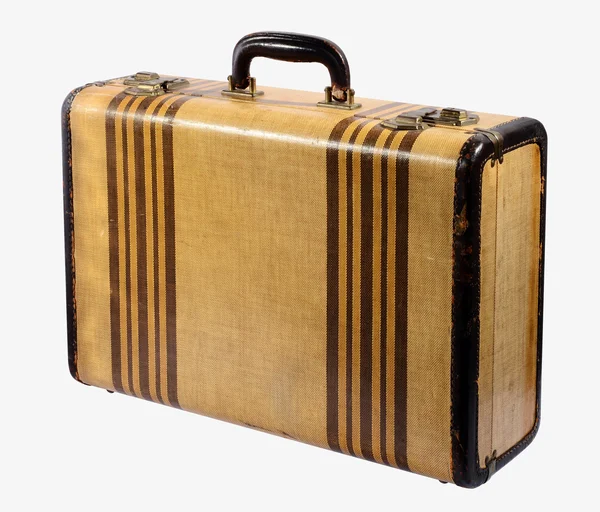 Starý kufr vinobraní tuhém rámu — Stock fotografie