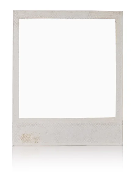 Old white instant photo frame — Stock Photo, Image