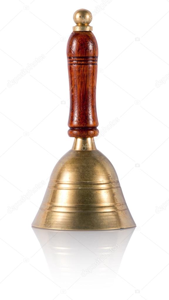 Old brass hand bell