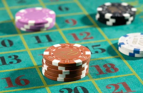 Roulette betting — Stock Photo, Image