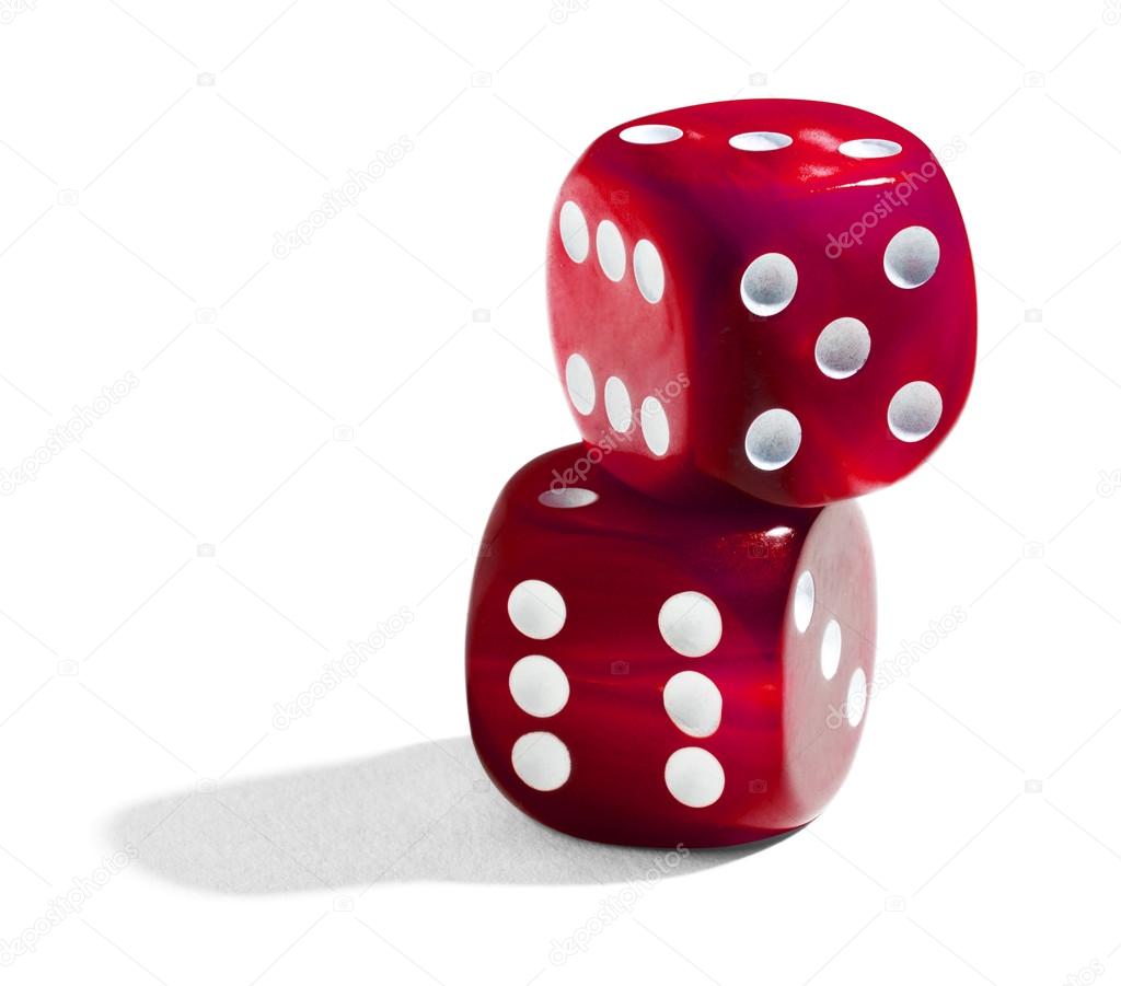 Two red stacked dice — Stock Photo © PHOTOLOGY1971 #44927083
