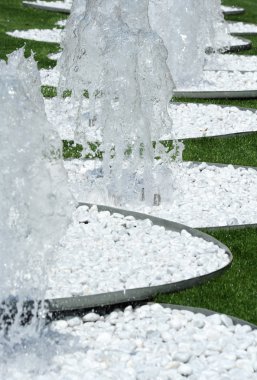 satır üzerinde süs çeşme basamaklı jetler