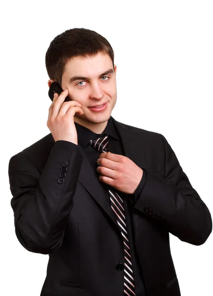 Man talking on phone — Stock Photo, Image