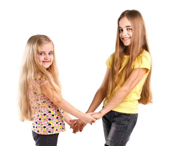 Two happy girls — Stock Photo, Image