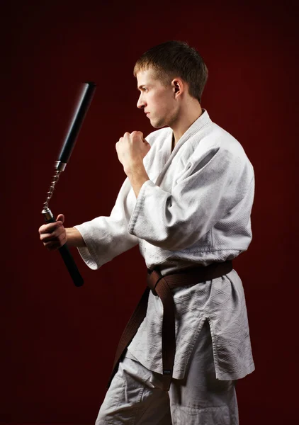 Man in kimono — Stock Photo, Image