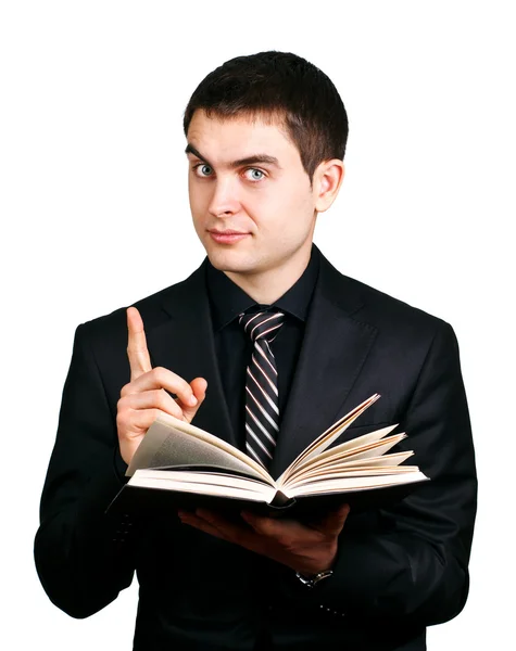 Businessman which reads book — Stock Photo, Image