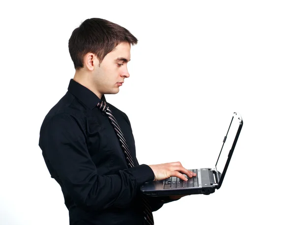 Homme avec ordinateur portable Images De Stock Libres De Droits