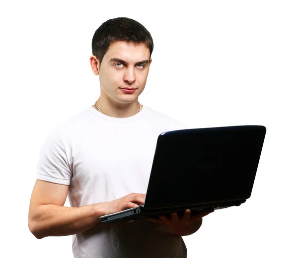 Man with laptop Royalty Free Stock Images